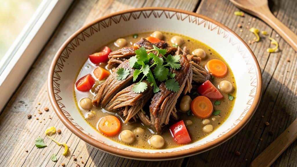 Algerian Shorba Soup Recipe: Harissa-Spiced Chickpea and Lamb Delight