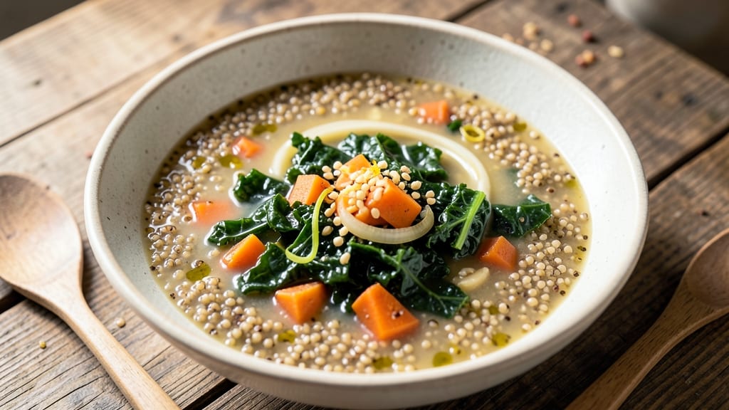 Amy's Kale and Quinoa Soup Recipe: Earthy Greens and Protein-Packed Perfection