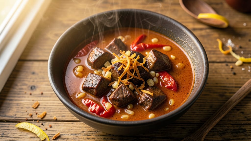 Authentic German Goulash Soup Recipe: Paprika-Spiced Stew With Tender Beef and Crispy Edges