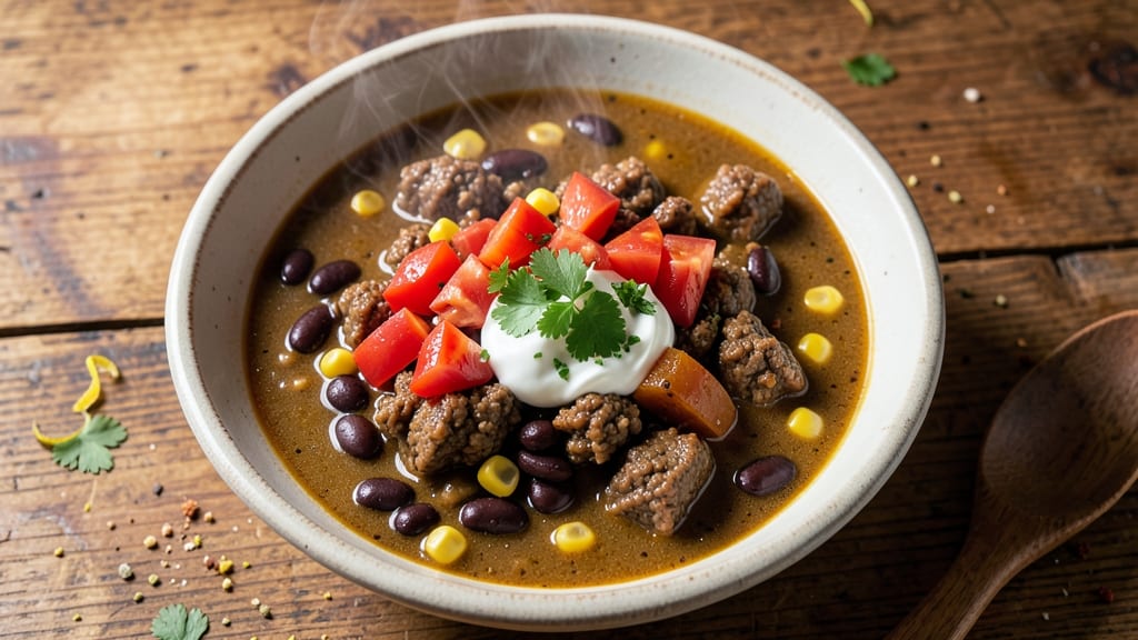 5 Can Taco Soup Recipe: One-Pot Fiesta With Crispy Tortilla Topping