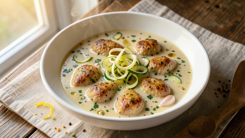 Albondigas Soup Recipe with Zucchini: Meatballs Simmered in Herb-Infused Broth