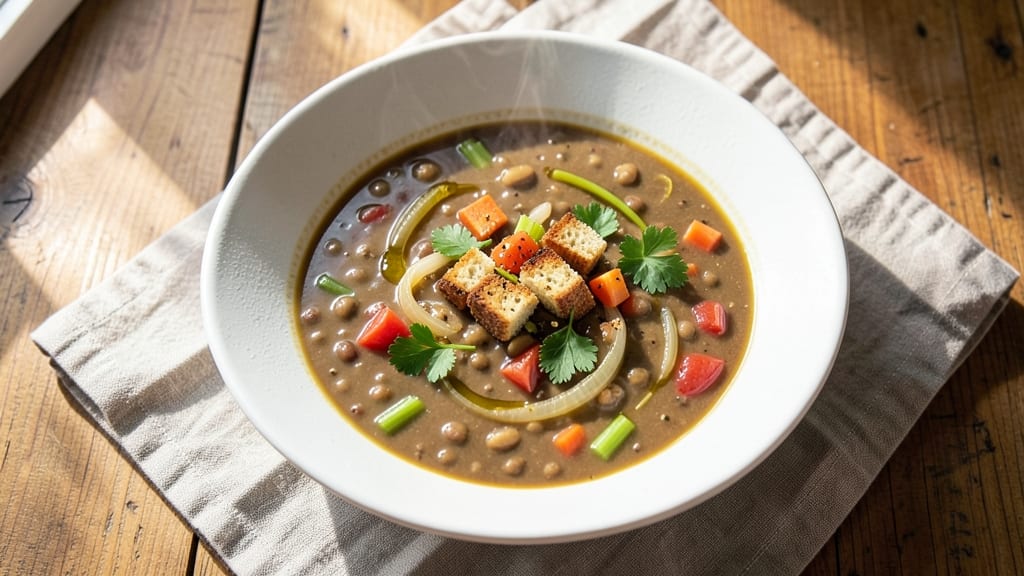 Barefoot Contessa's Lentil Soup Recipe: Smoky Herb Velout With Celery Crown Crunch
