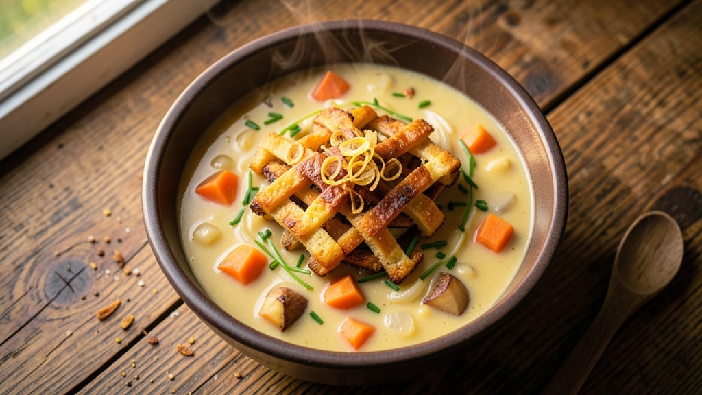 Baked Potato Soup Recipe with Frozen Hash Browns: Crispy Topping, Creamy Base Magic
