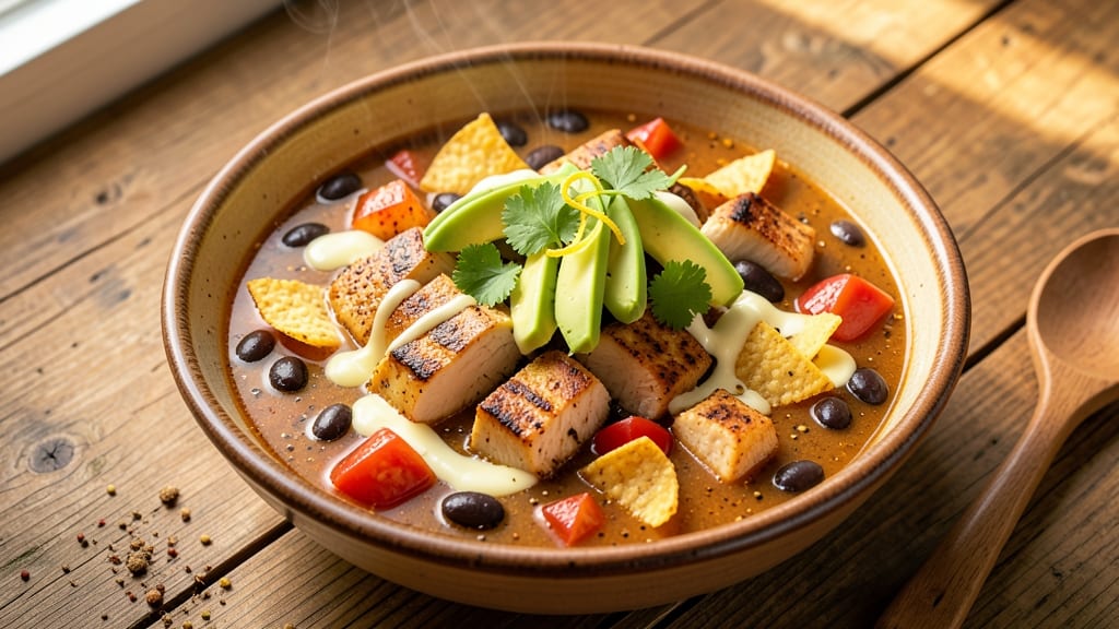 Alamo Cafe Tortilla Soup Recipe: Crispy Tortilla Crowns Over Smoky Cumin-Lime Broth
