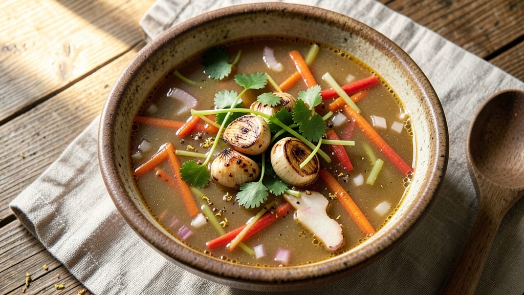 Ancient Ginger and Garlic Soup Recipe: Earthy Spice Harmony in One Pot