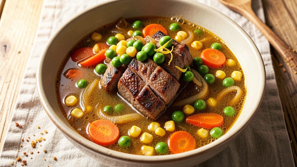Beef Vegetable Soup Recipe With Frozen Veggies: Hearty One-Pot Meal in 30 Minutes