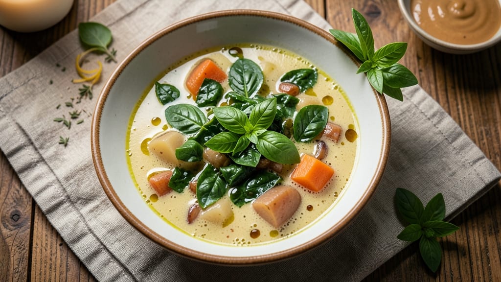 Basil Soup Recipe Vegetarian: Herb-Infused Velouté With Creamy Freshness