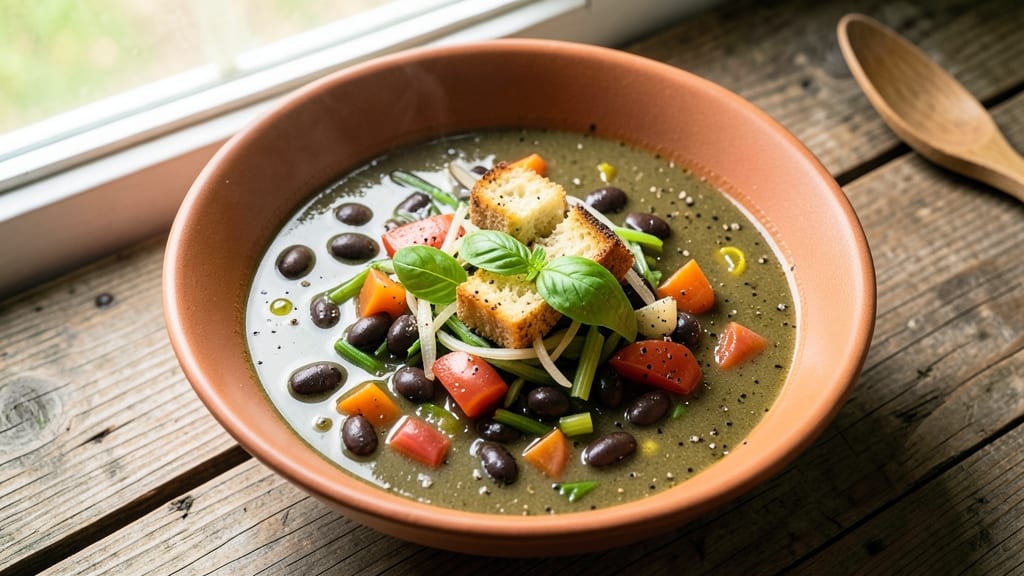 Black Bean Minestrone Soup Recipe: Pantry-Staple Powerhouse With Celery Crown Crunch