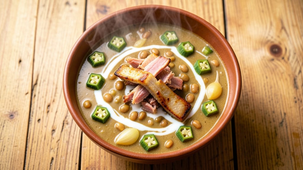Bahamian Peas and Soup Recipe: Spiced Coconut and Okra Comfort
