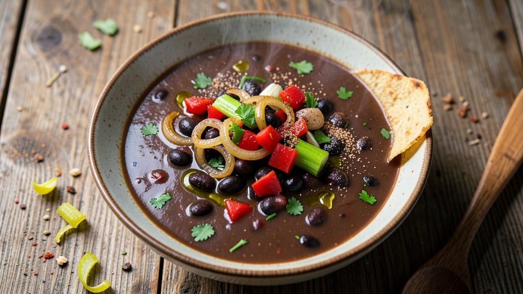 Best Black Bean Soup Recipe: NYT-Approved Crispy Celery Crown Crunch