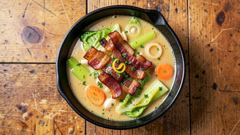 Pioneer Woman's Best Cabbage Soup Recipe: Smoky Bacon and Celery Crown Crunch