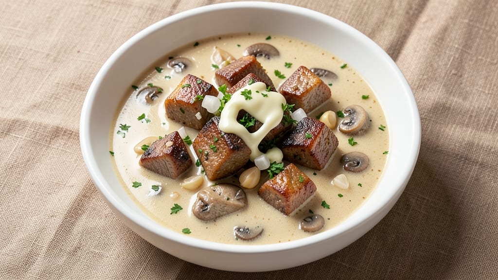 Beef Cubes Cream of Mushroom Soup Recipe: One-Pot Creamy Comfort with Tender Meat