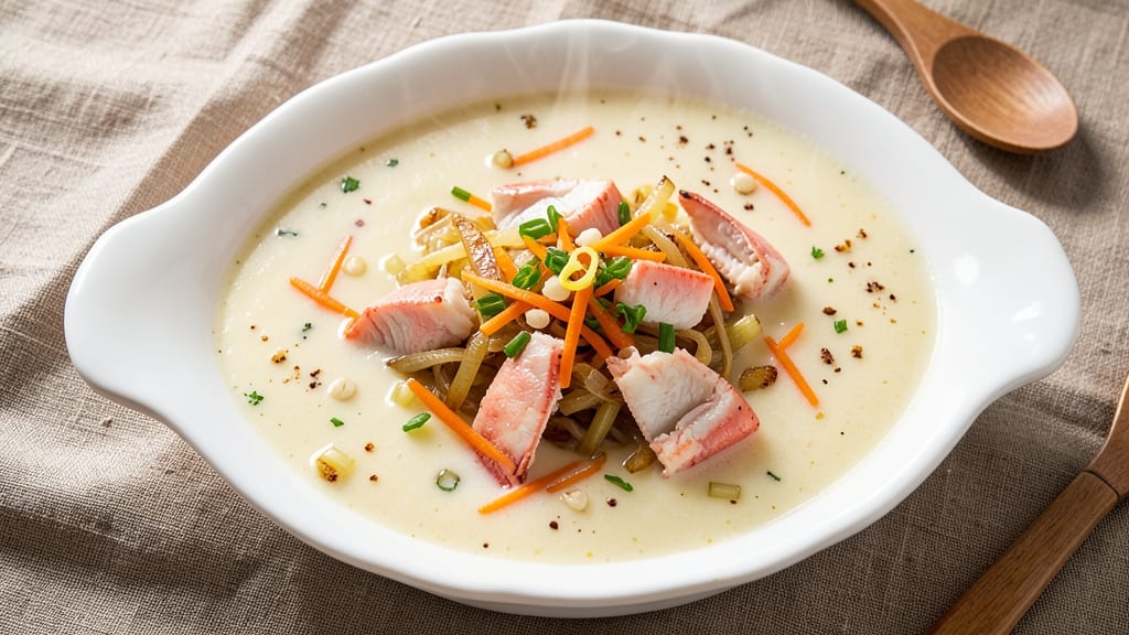Award Winning Maryland Cream of Crab Soup Recipe: Buttery Velout With Fresh Bay Crunch
