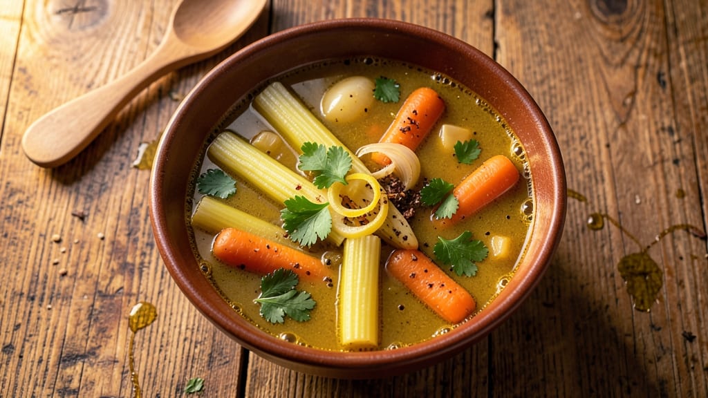 Any Vegetable Soup Recipe: One-Pot Harvest of Crispy Celery Crowns
