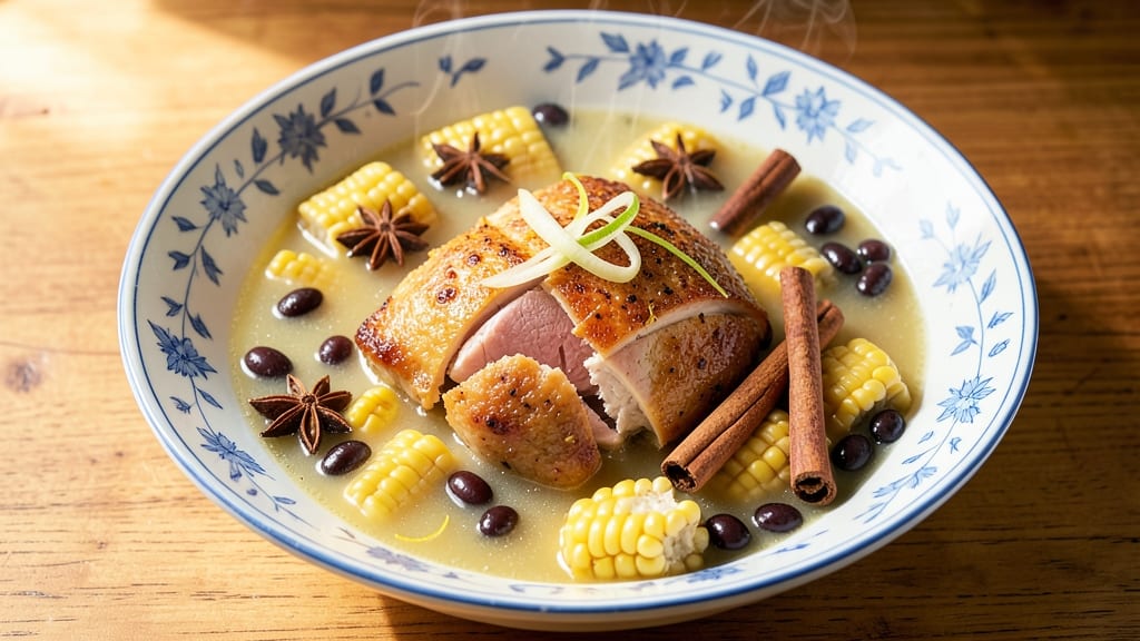 Authentic Chinese Chicken and Sweetcorn Soup Recipe: Fragrant Ginger-Star Anise Broth With Silky Corn