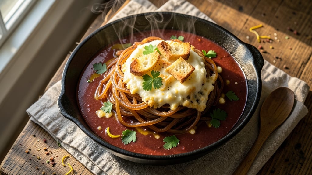 Andrew Zimmern's French Onion Soup Recipe: Caramelized Onions and Gruyère Gold