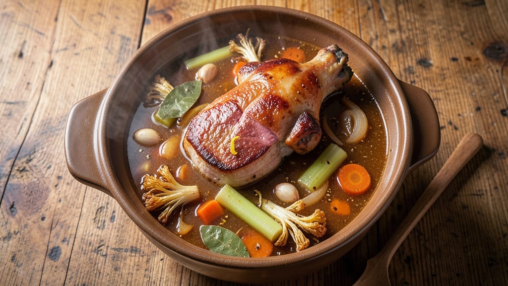 Atama Soup Recipe: Crispy Celery Crowns Over Smoky Bone Broth
