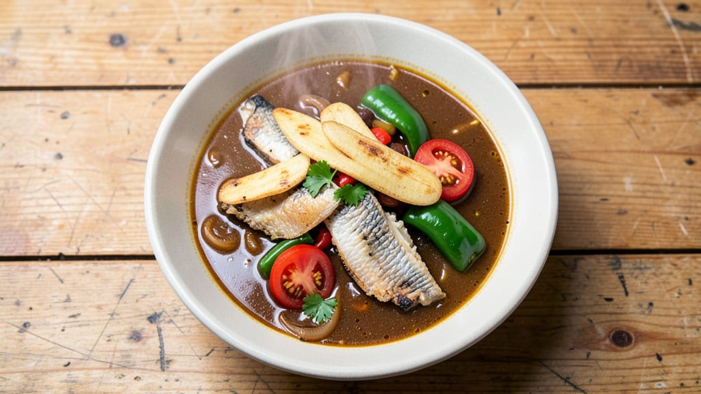 Abunuabunu Soup Recipe: Crispy Tortilla Crowns Over Creamy Cumin-Lime Velout