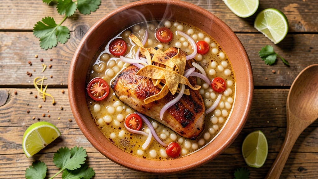 Authentic Mexican Chicken Tortilla Soup Recipe: Crock Pot Crunch-Topped Comfort