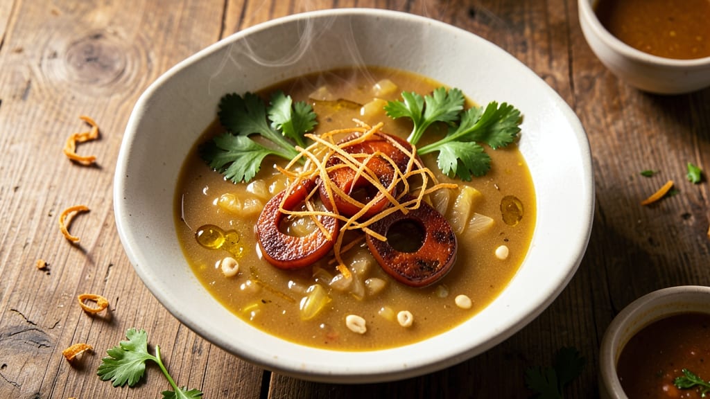 Bear Paw Soup Recipe: Celery Crown Crunch Meets Silky Tomato Velouté