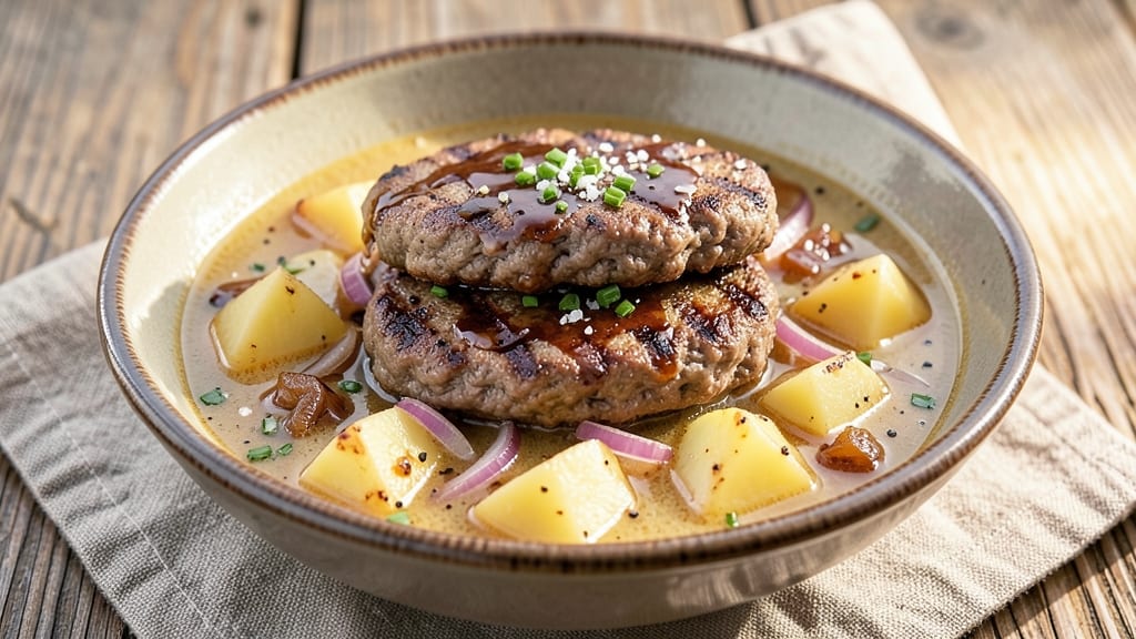 Backyard Burgers and Potato Soup Recipe: Juicy Patties Pair With Creamy Velouté