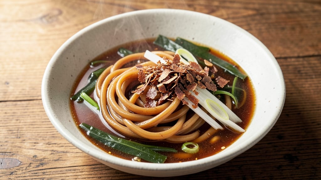 Authentic Udon Noodle Soup Recipe: Slippery Chewy Noodles in Savory Broth