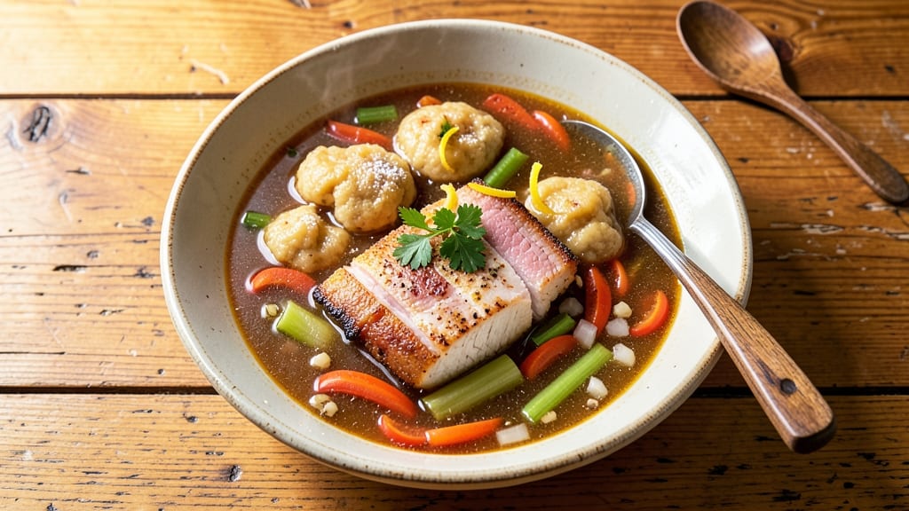 Bahamian Dumplings Soup Recipe: Spiced Citrus and Herb Dumplings in Savory Broth