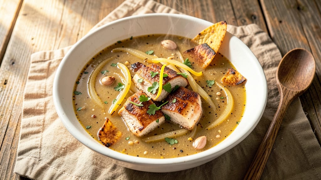 Barefoot Contessa Chicken Tortilla Soup Recipe: Crispy Crowns Over Smoky Cumin Base