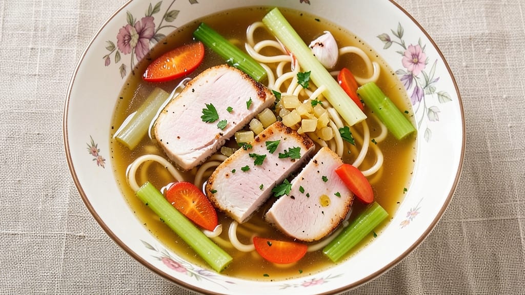 5-Star Homemade Chicken Noodle Soup Recipe: Velvet Broth and Shatterproof Celery Crowns