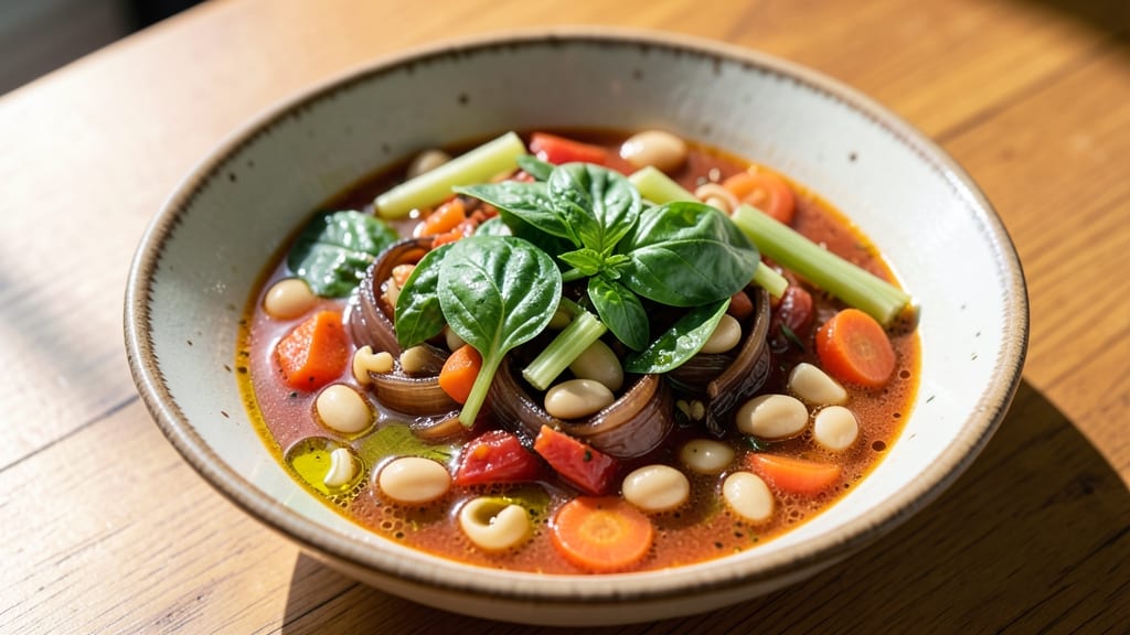 Biaggi's Minestrone Soup Recipe: Tomato-Basil Infusion With Al Dente Pasta